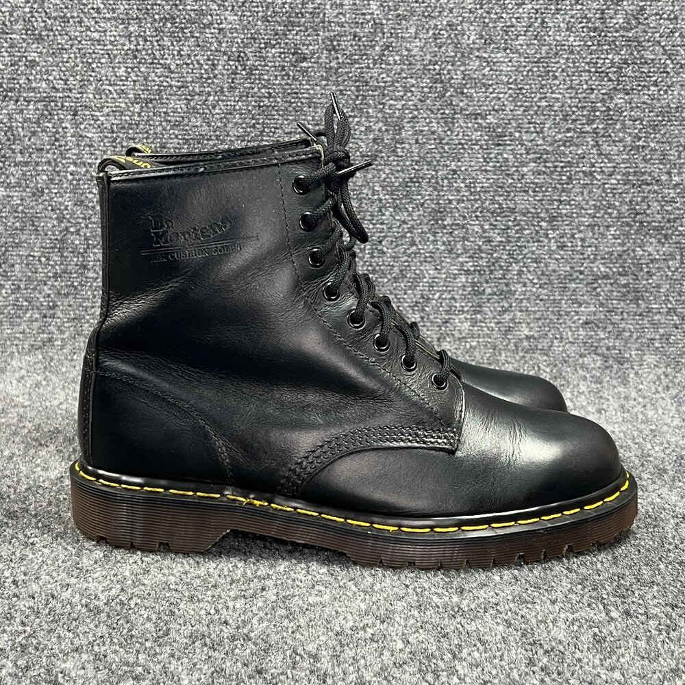 Dr. Martens Black Leather Lace-Up Boots